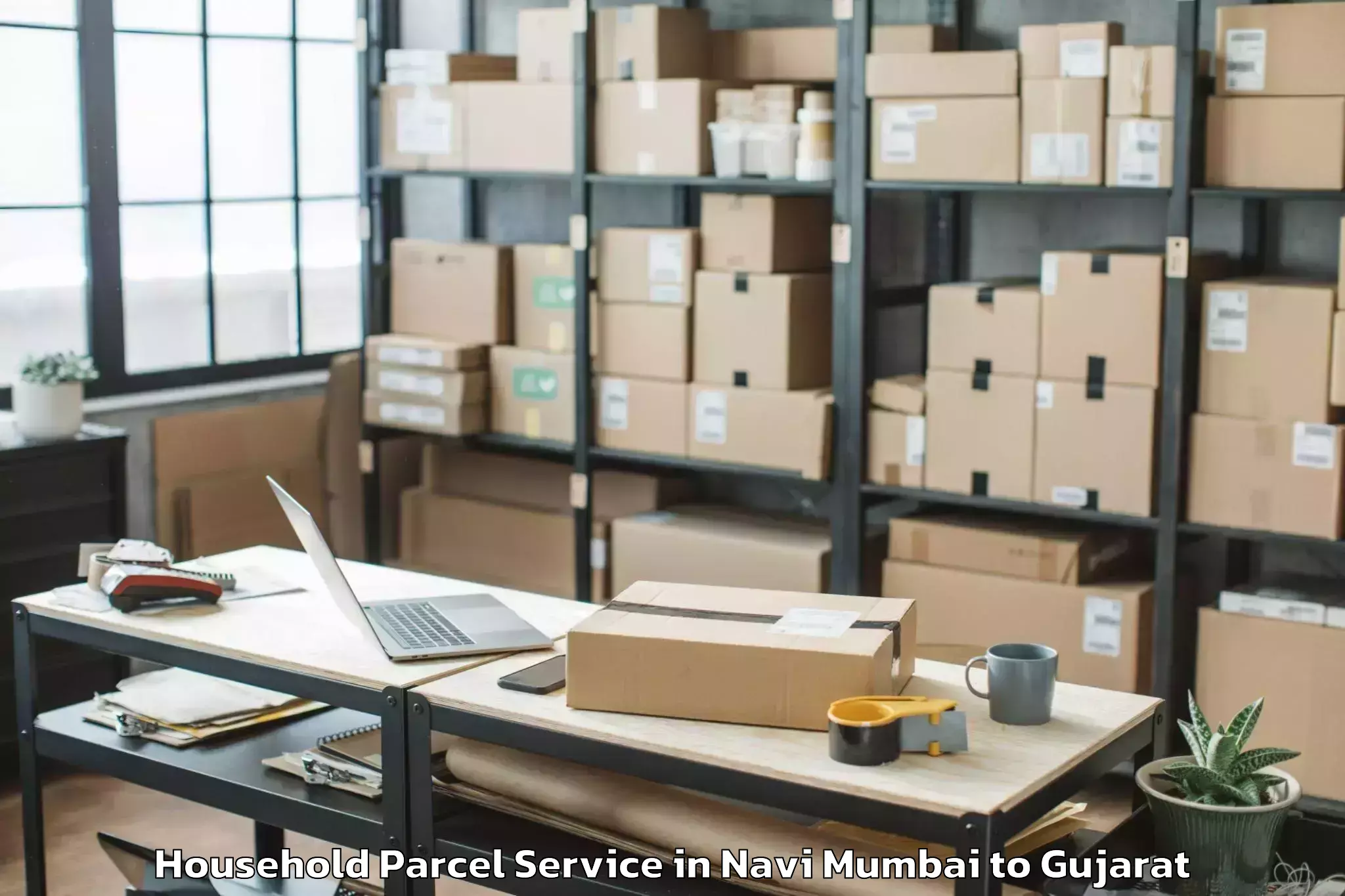 Get Navi Mumbai to Santrampur Household Parcel